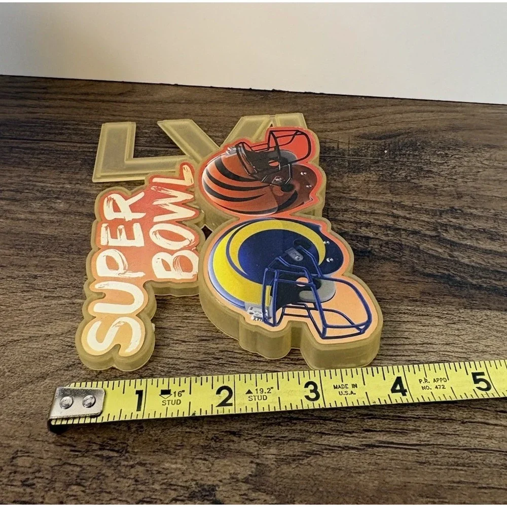 Super Bowl 56 Official Plastic Helmet Logo 6